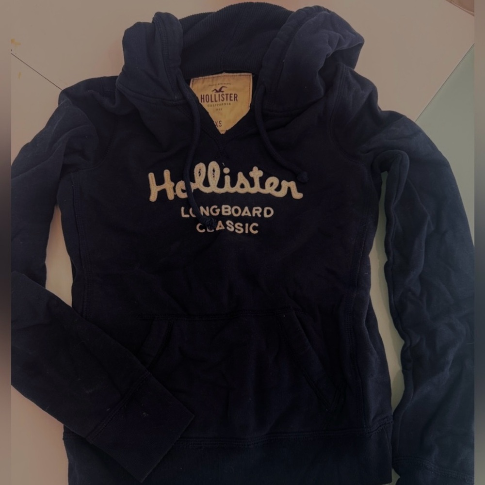 Hollister Dark Blue Longboard Classic Hoodie